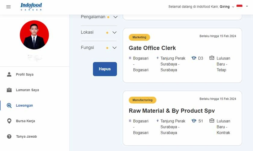 Cara Melamar Kerja Di PT Indofood, Syarat Dan Formulir Online