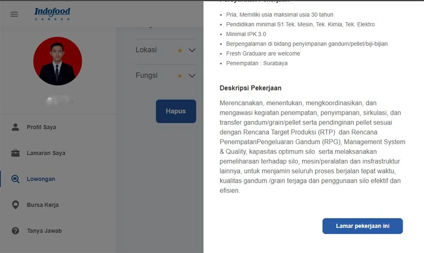 Cara Melamar Kerja Di PT Indofood, Syarat Dan Formulir Online