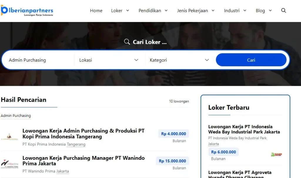 Lowongan Kerja admin purchasing di ropopang indonesia